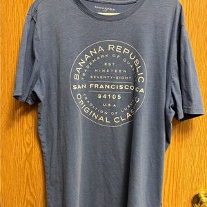 Banana Republic Gray Graphic Tee for Men